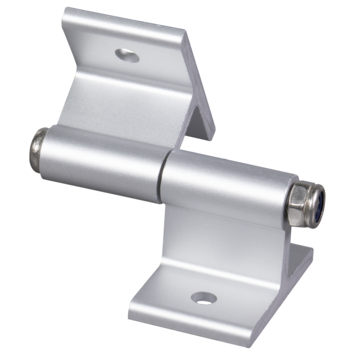 StoreMax clip schuine kap metaal zilver 4 stuks