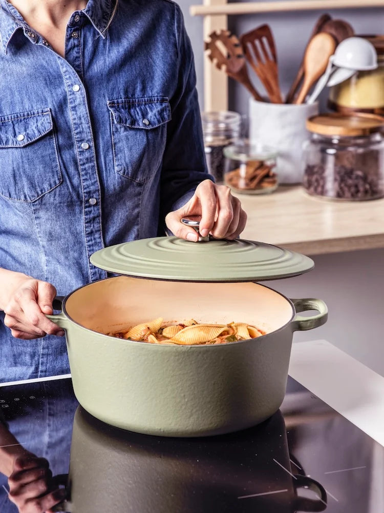 BK Bourgogne Braadpan Gietijzer - Olive Green