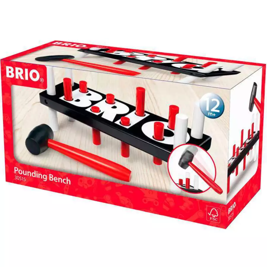 Brio Schwarze Klopfbank bunt