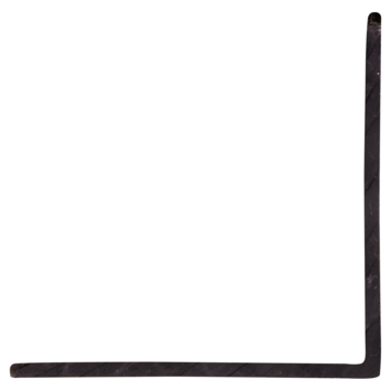 Hoekprofiel kunststof zwart 30x30 mm 260 cm