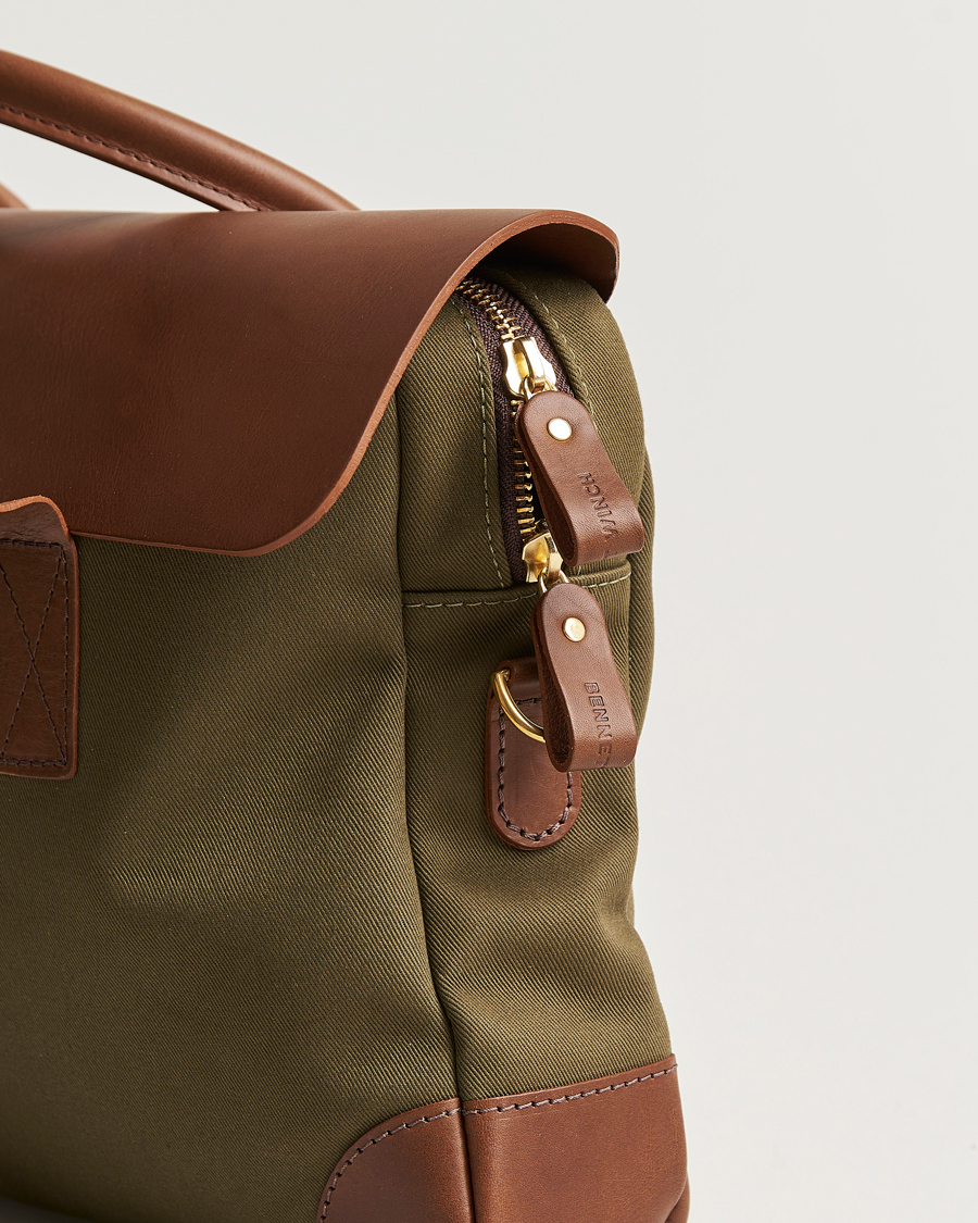 Bennett Winch Canvas Briefcase Olive