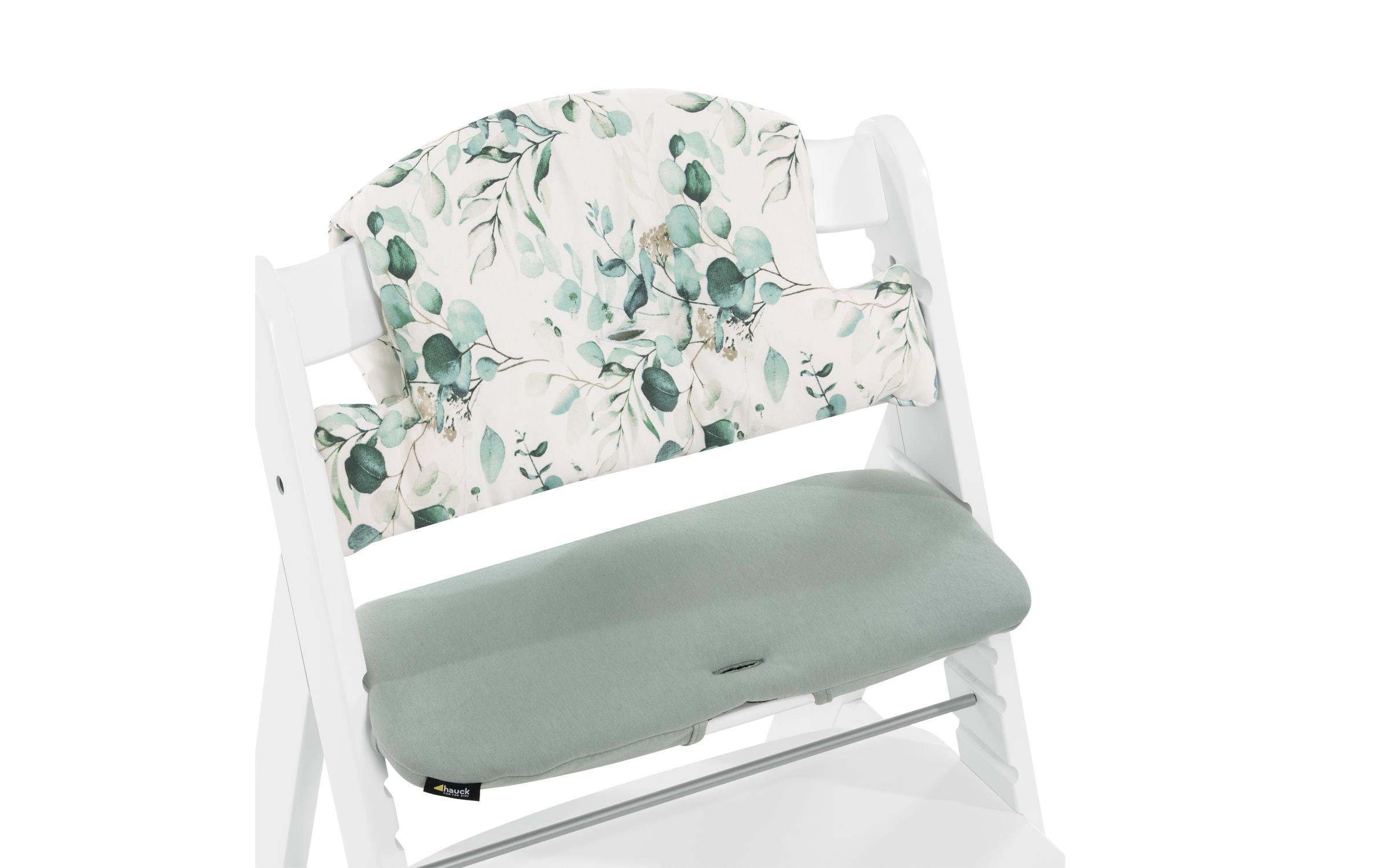 Sitzkissen Select Jersey Leaves Mint zu Alpha+Hochwertige Hochstuhlauflage