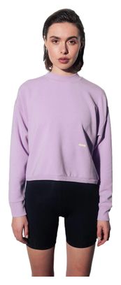 Crop Sweat Circle Get Lucky Rose Lilas