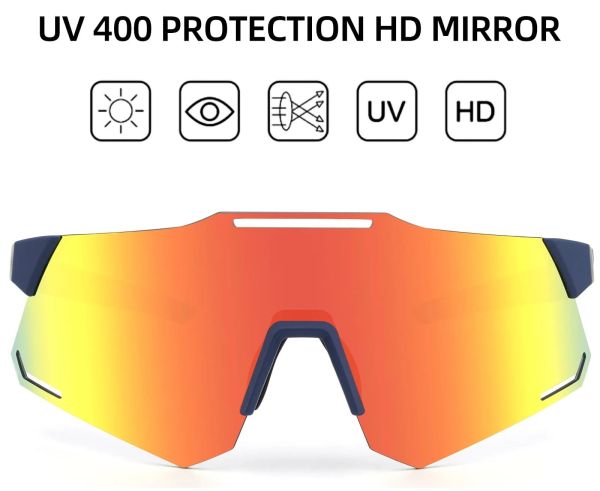 Rockbros Polarized Cykelbriller, Blue