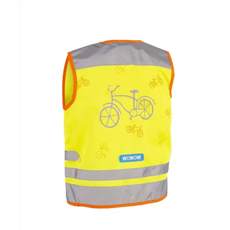 WOWOW Sicherheitsweste Nutty Jacket für Kinder gelb mit Refl.-Streifen - Größe: M