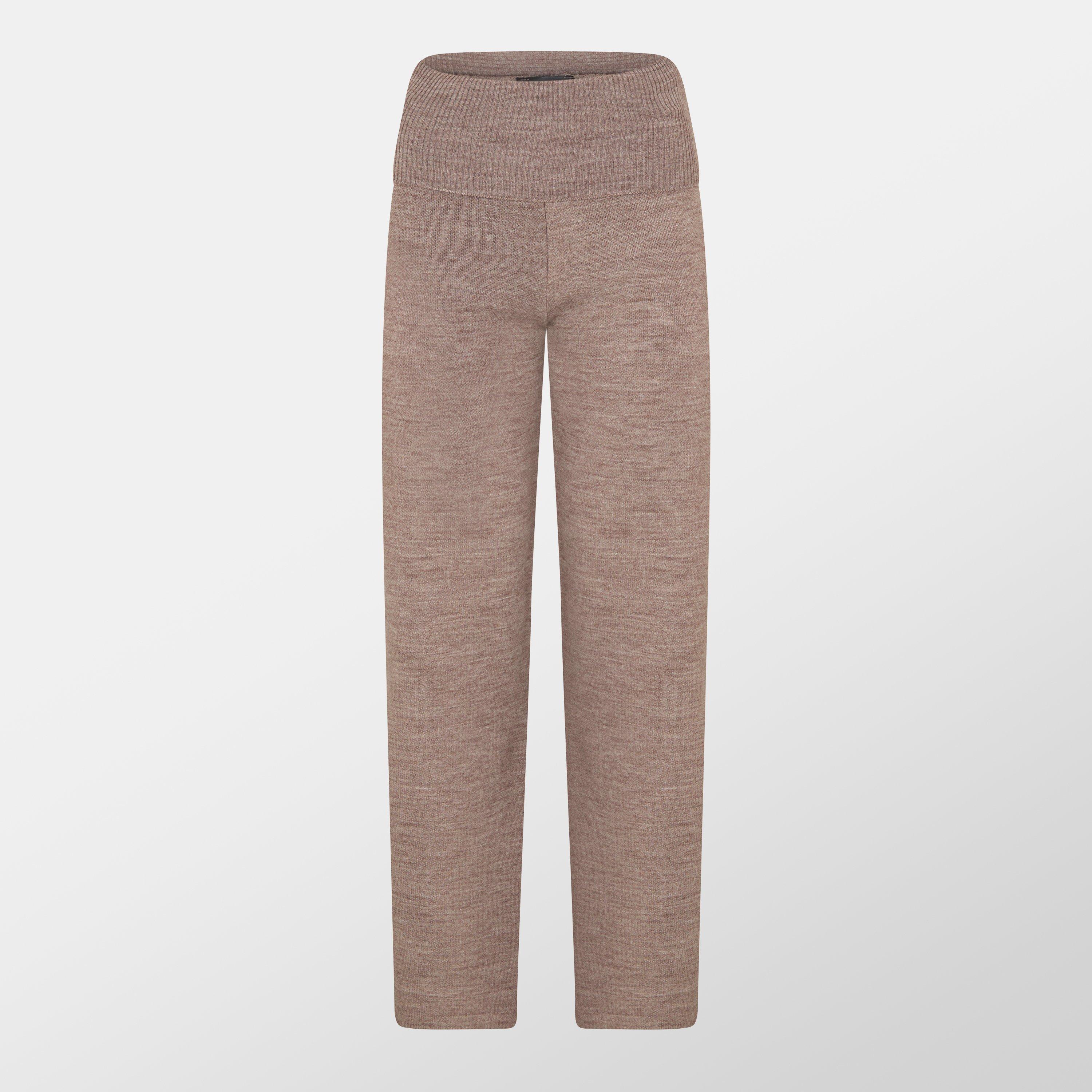 Missy Empire ME Knit Fold Over Waist Flare Trousers