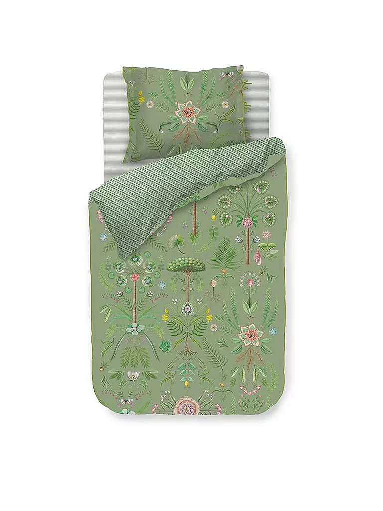 PIP STUDIO Perkal Bettwäsche BAMBOLEO 70x90cm/140x200cm Gruen grün