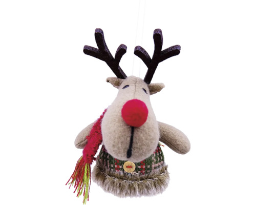 Decoratief hangfiguur Lafiora rendier H 11 cm