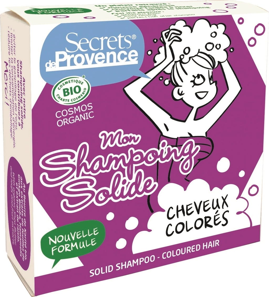 Secrets de Provence  Festes Shampoo für koloriertes Haar, 85 g