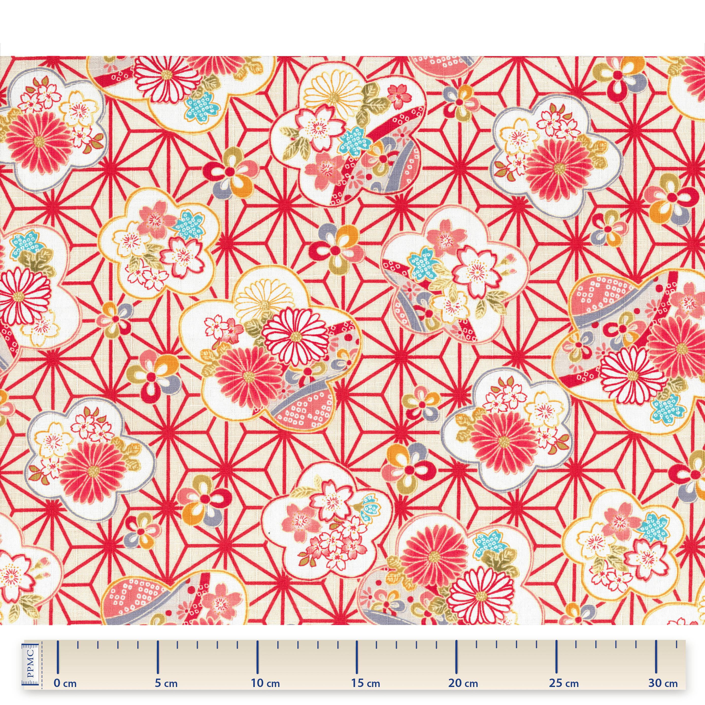 Tissu Coton Au Mètre Origamis Fleuris