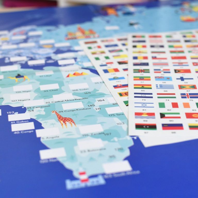 Poster géant avec stickers 