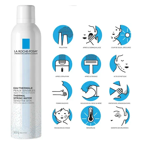 Água Termal Suavizante La Roche-Posay para Pele Sensível 300ml