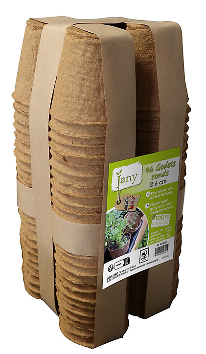 Lot de 96 pots de culture diam. 6cm Jany France