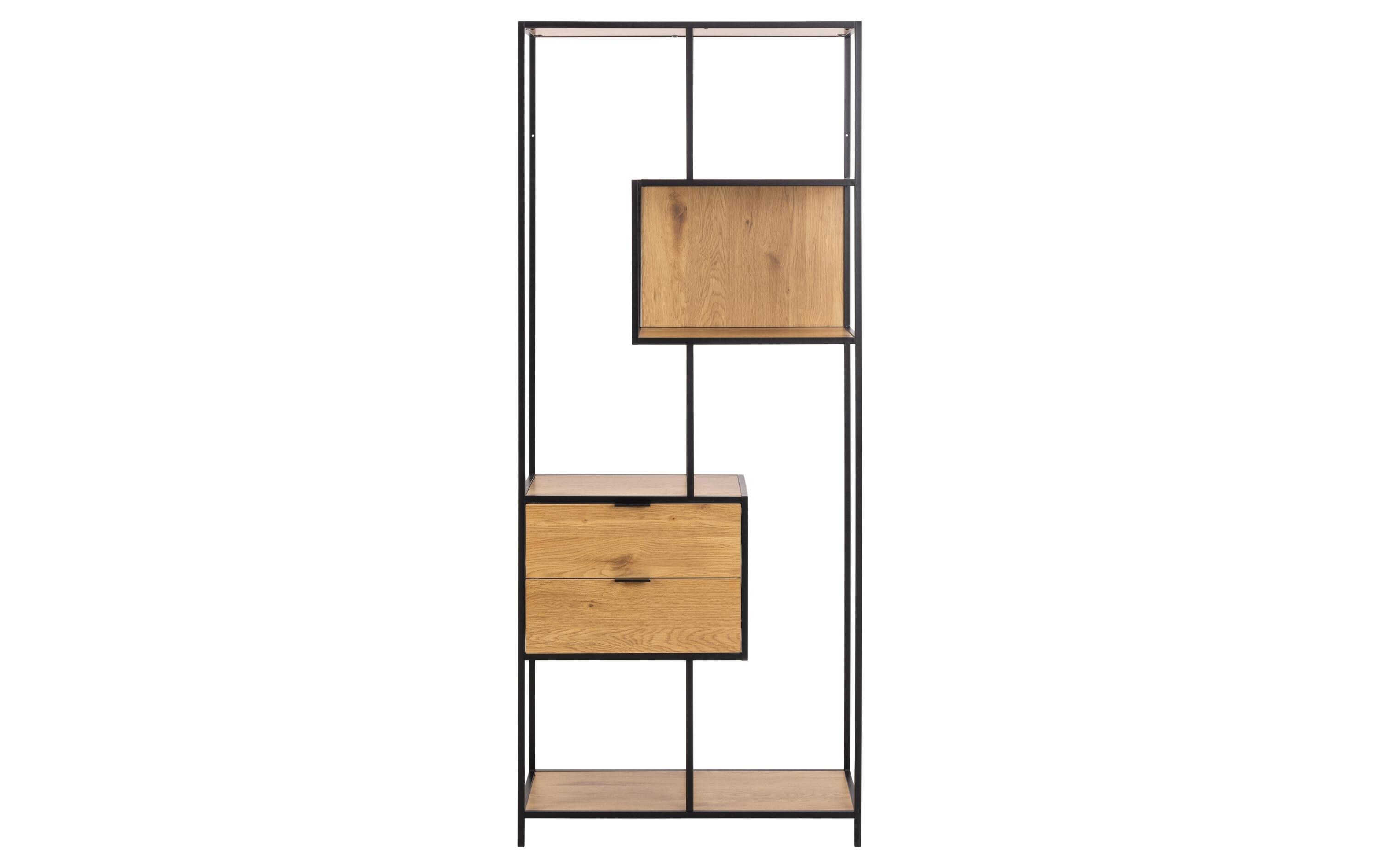 Regal Seaford Braun, 77 x 35 x 185 cm<br>TV-Tisch