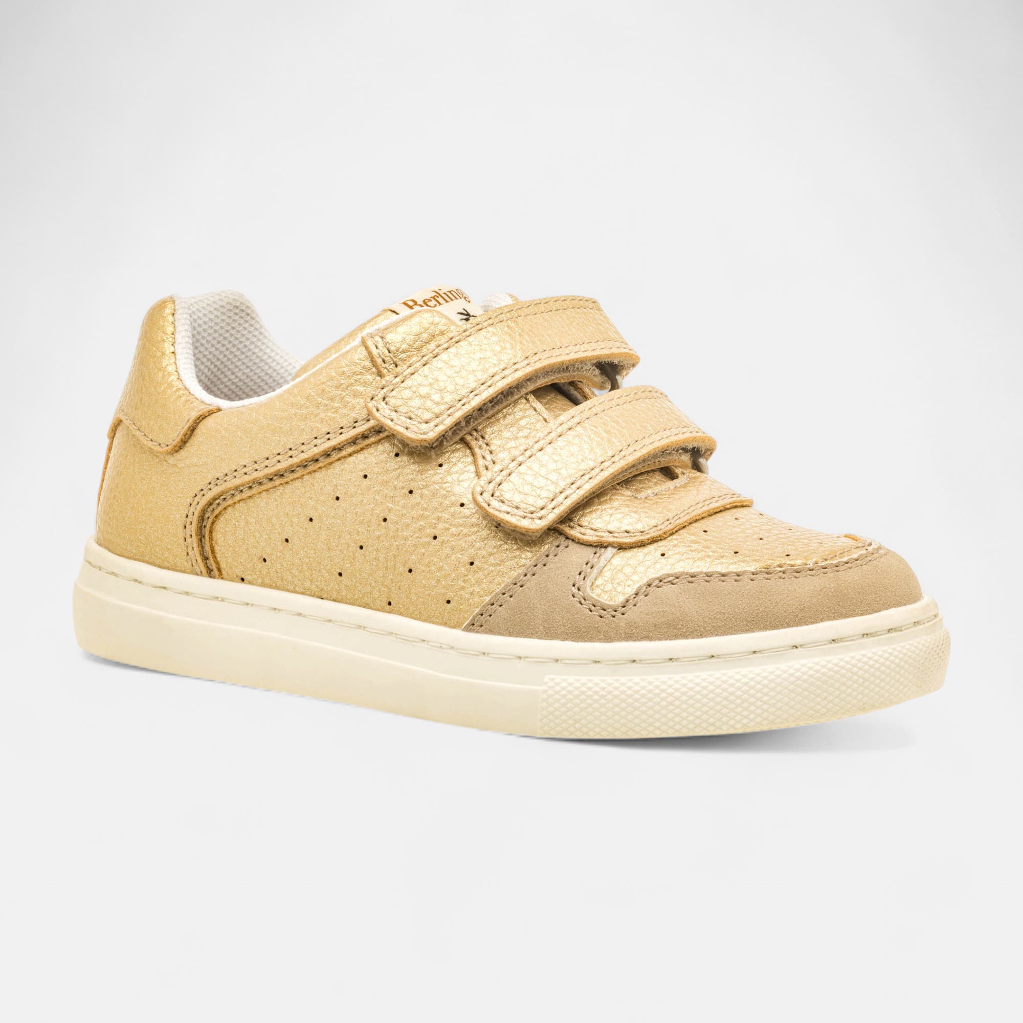 Baskets basses Fille or