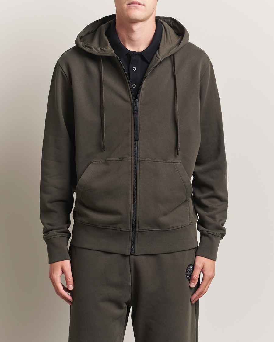 Canada Goose Black Label Huron Full Zip Hoodie Volcano
