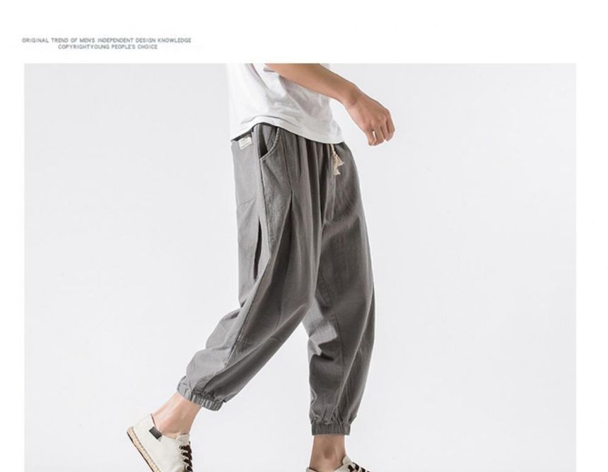 Aozora - Cropped broek met trekkoord