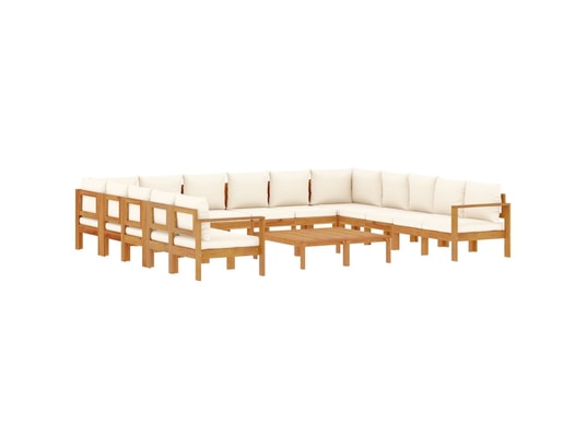 LES TENDANCES - Salon extérieur Salon de jardin-blanc-10 places-68x68x64-496281