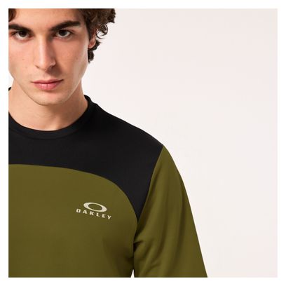 Maillot Manches Courtes Oakley Free Ride Vert
