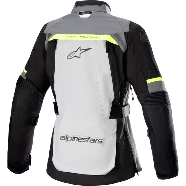 Alpinestars - Veste femme Stella Bogota Pro Drystar® Gris Clair / Gris Foncé / Jaune fluo