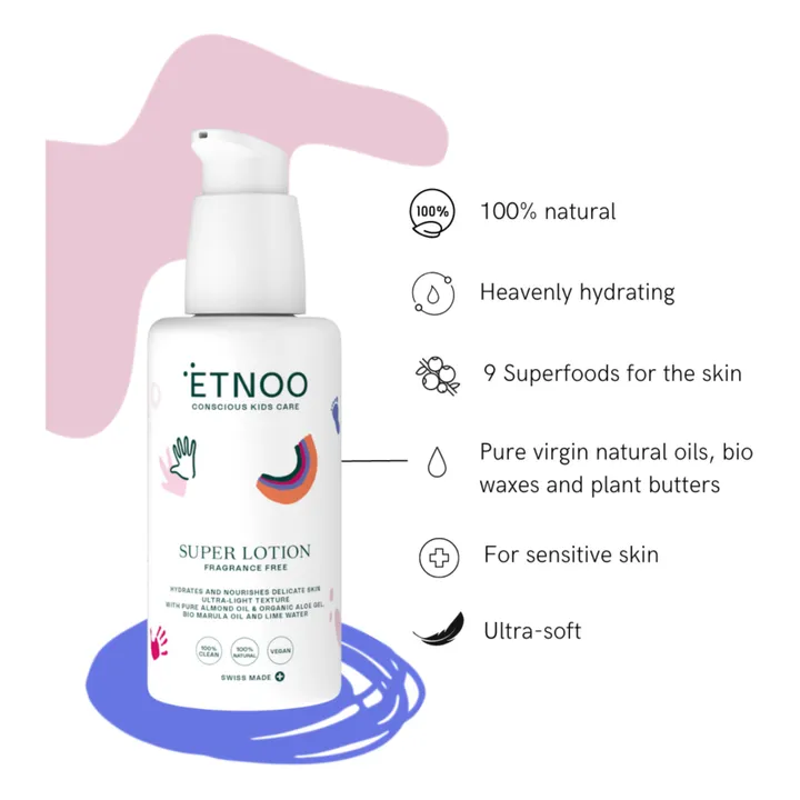 Etnoo Lait hydratant sans parfum visage et corps - 150 ml