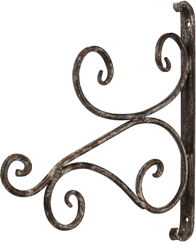 Ambiente Haus Wandkerzenhalter »Wandhaken - antikgrau 28cm«