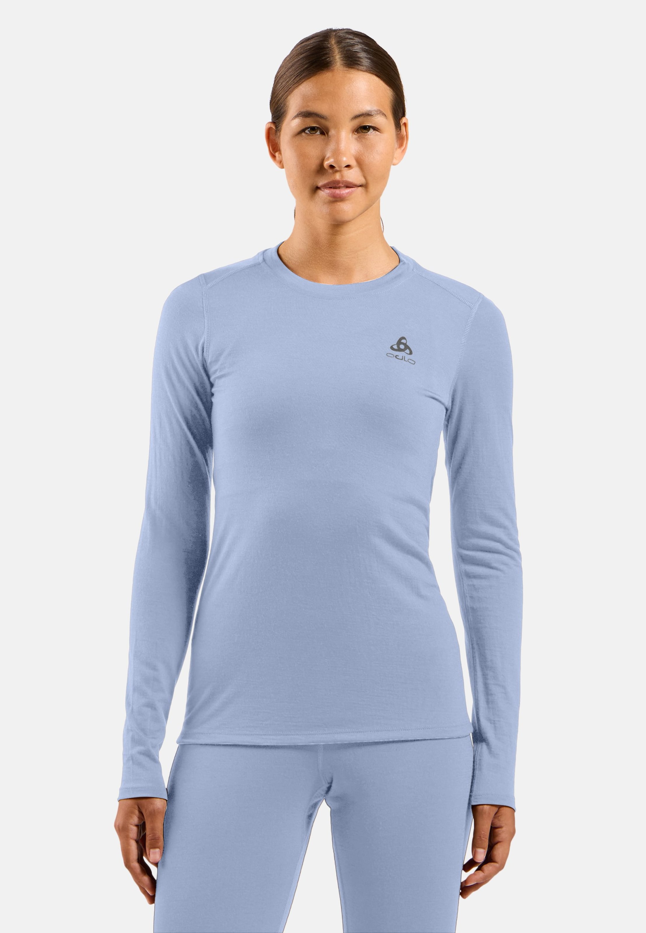 Natural Merino 160 Base Layer Langarmshirt in Blue heron