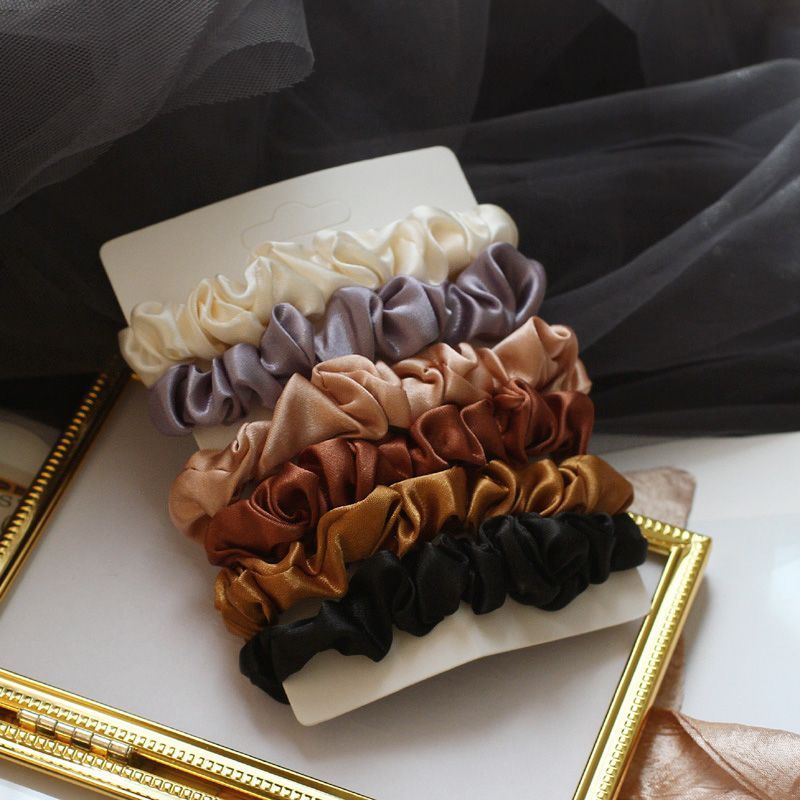 Taimi - Set van 6: Zijden Scrunchies