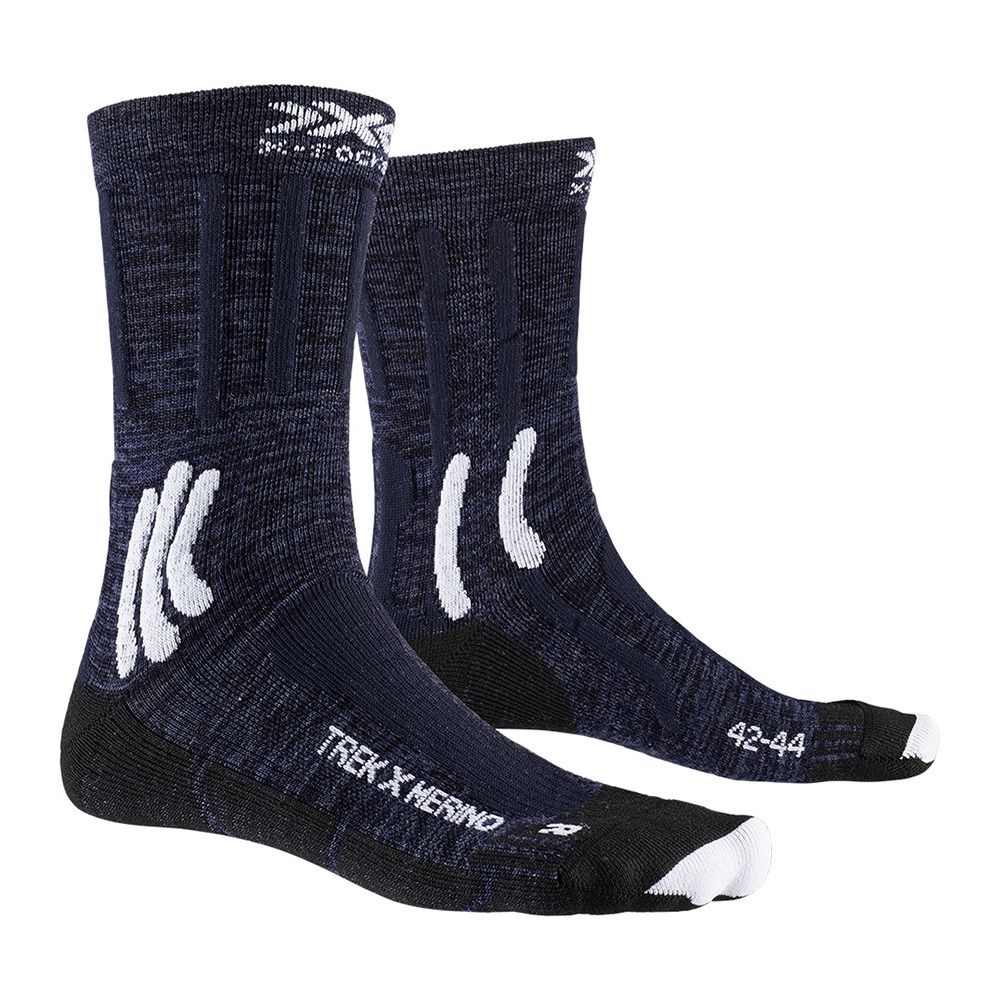X-Socks TREK X MERINO 4.0 - Chaussettes midnight blue/arctic white