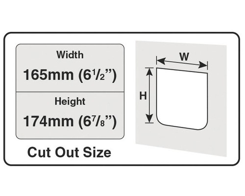 Cat Mate 4-weg kattenluik met tunnel 192x200 mm wit