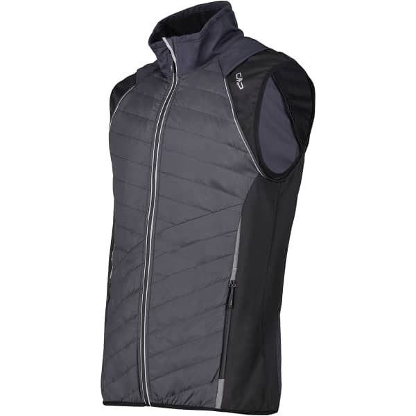 Veste polaire CMP MAN JKT WITH DETACHABLE SLEEVES ANTHRACITE