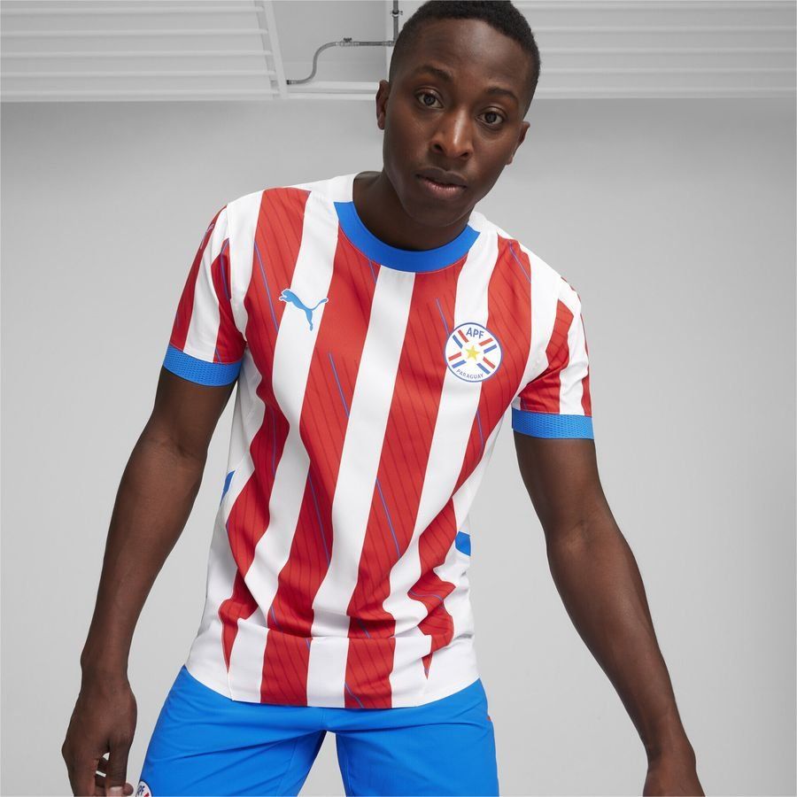 Paraguay Maillot Domicile 2024 Promo - Rouge/Blanc/Bleu