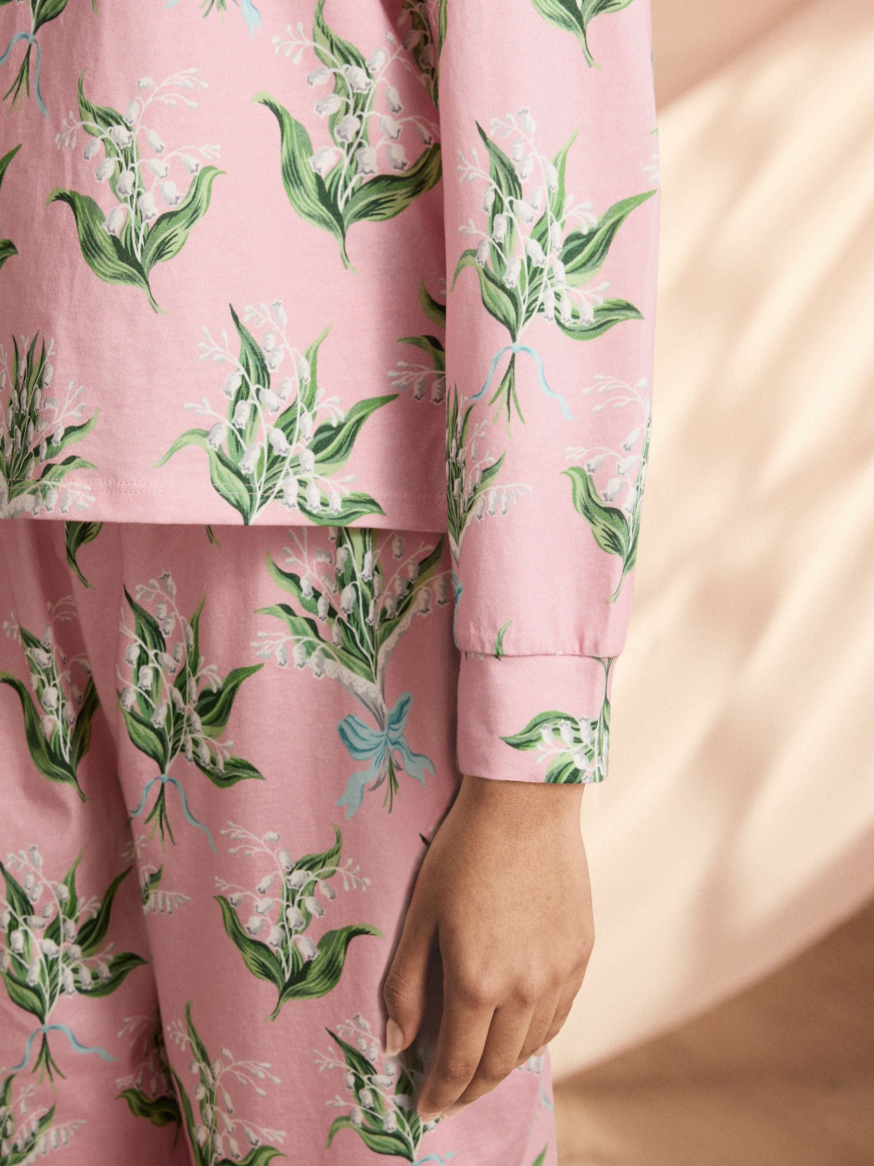 Roze lelietje-van-dalen - Cath Kidston Cotton Twosie Pyjamas