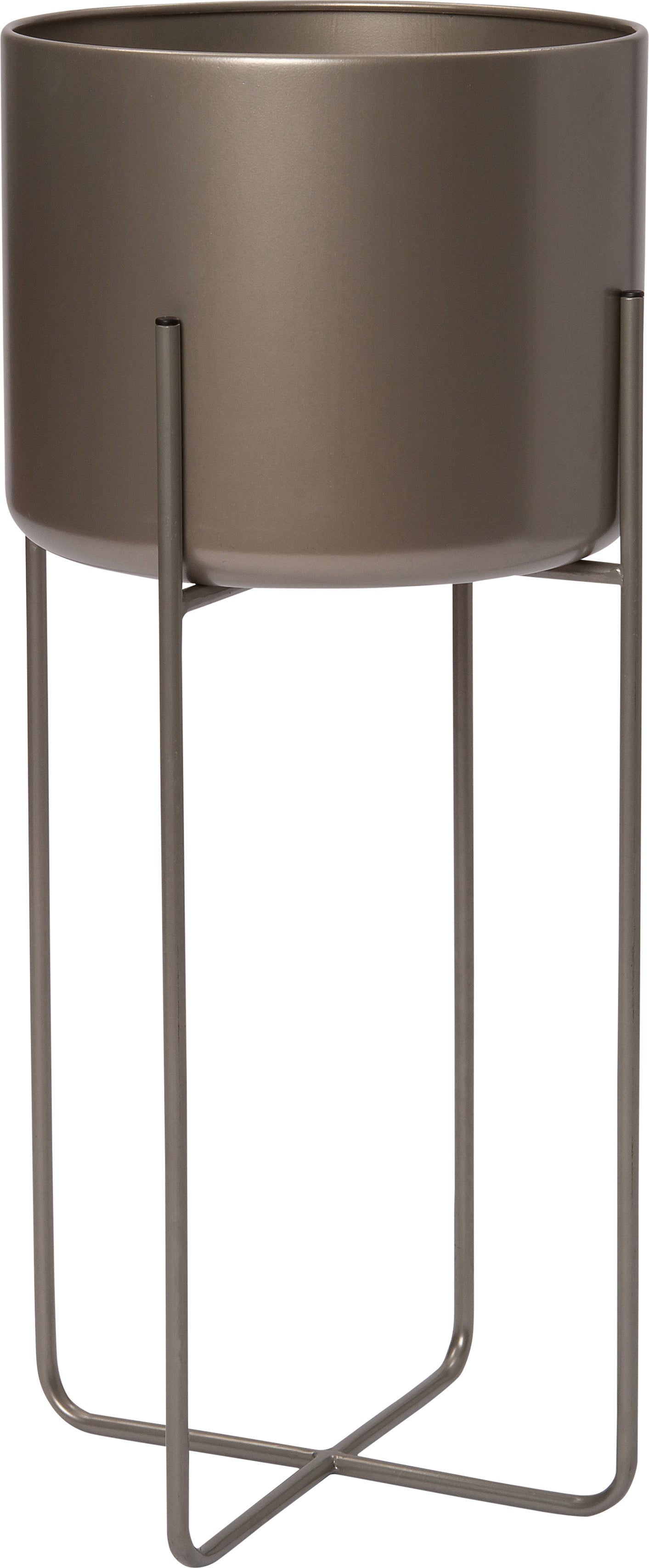 Intratuin bloempot op standaard Lina bruin D 28 H 66 cm