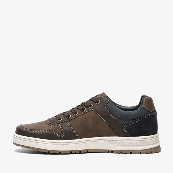 Blue Box heren sneakers bruin/blauw