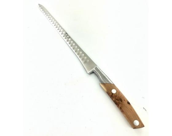 Saumon 30 cm alvéolé - Manche Genévrier Couteaux de cuisine professionnel