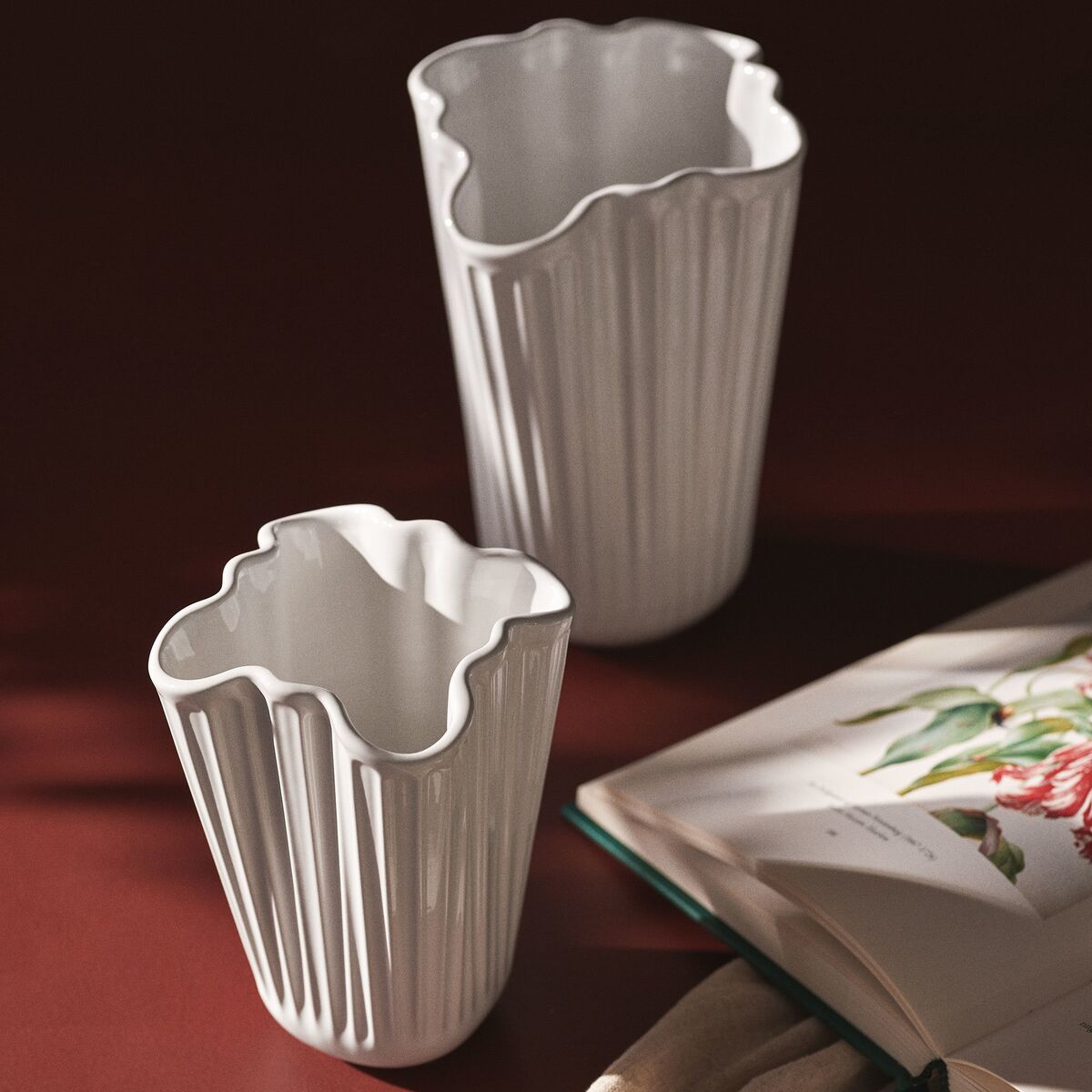 Hammershøi Unfold vase 16,5 cm, hvit