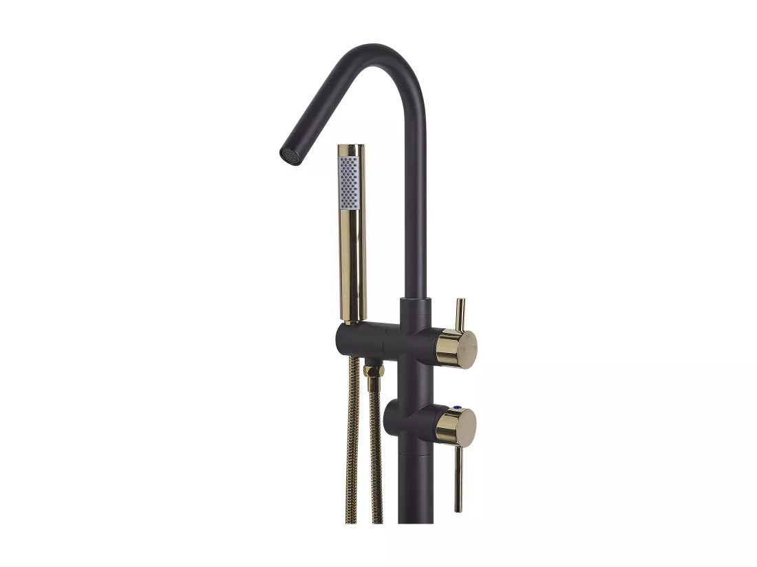 Robinet de baignoire autoportante VICTORIA Noir/doré