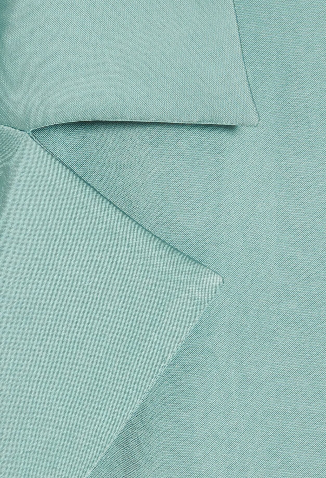Chemise fluide satinee vert d'eau