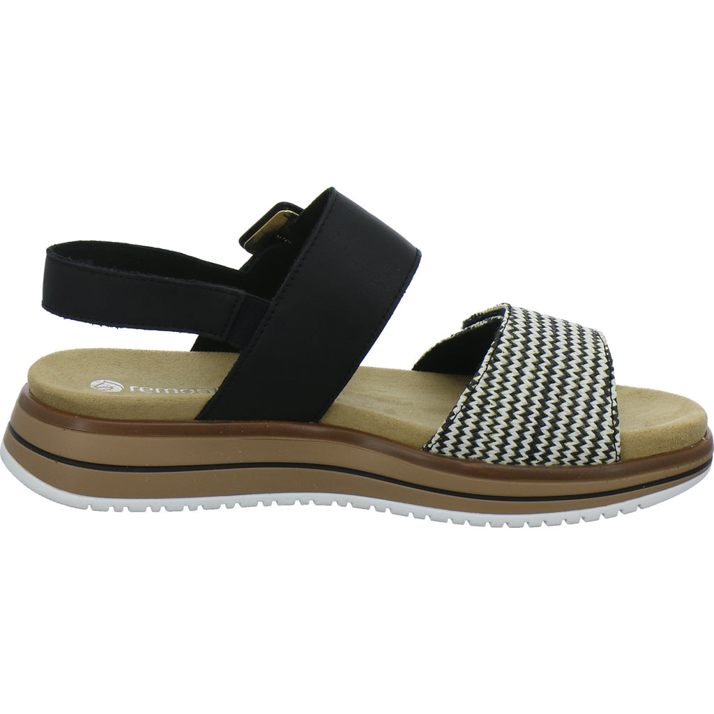 Remonte Sandaletten Damen Schwarz-kombi