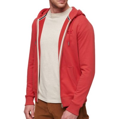 Sweatshirt zippé à capuche homme Essential Logo Zip Hoodie Ub SUPERDRY