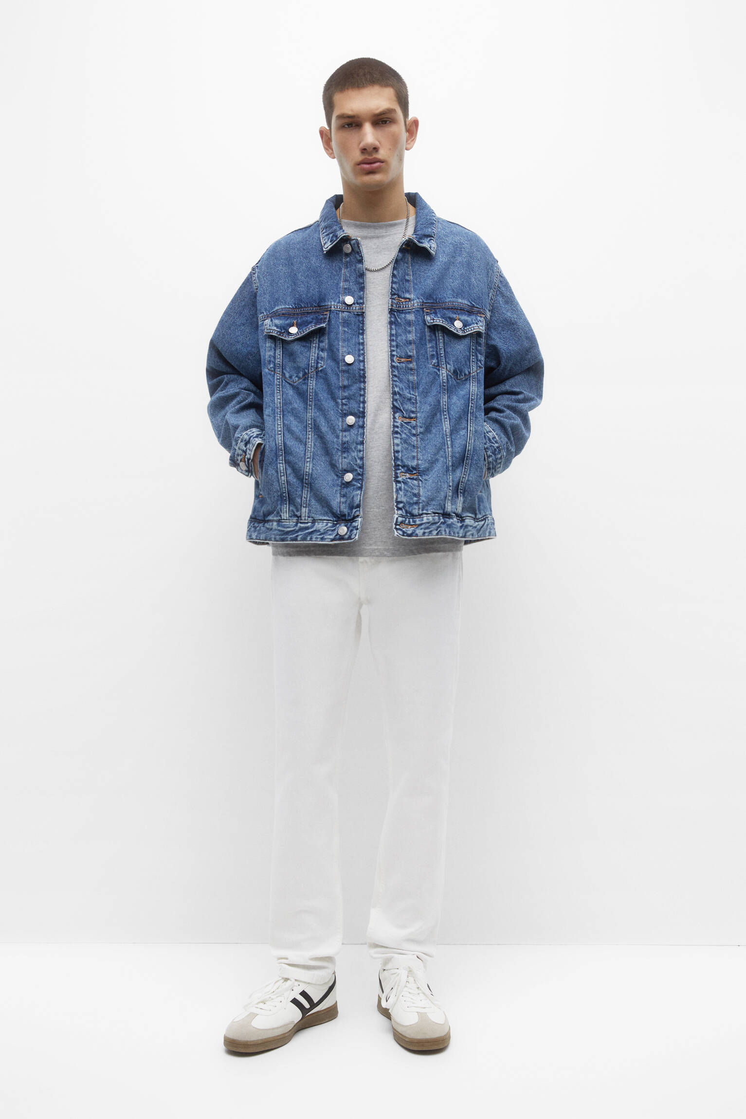 CALÇA JEANS BÁSICA RETA - BRANCA