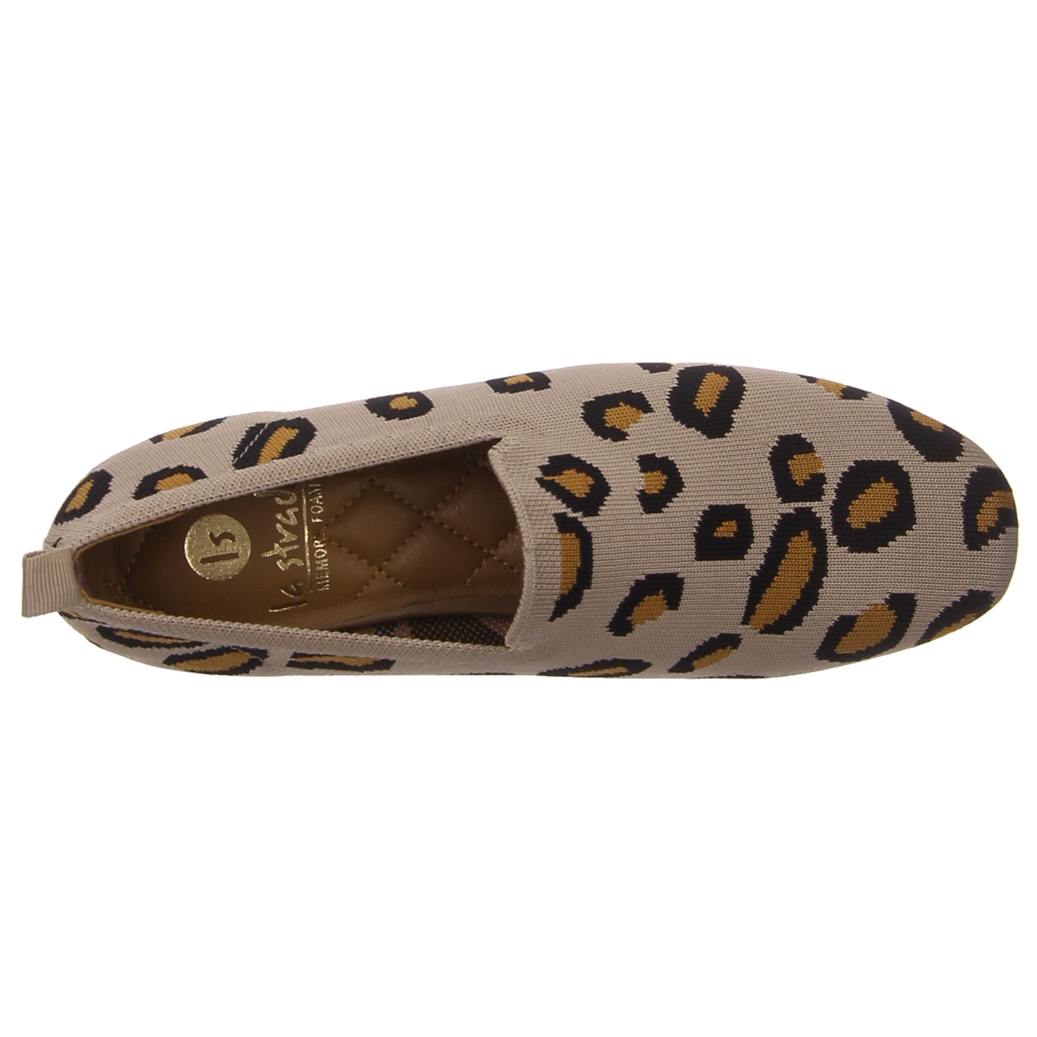 La Strada Slipper leo beige