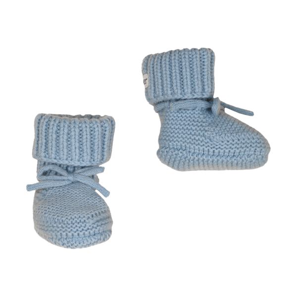Lodger Slofjes - Merino Wool - Blue Fogg - 0-6M