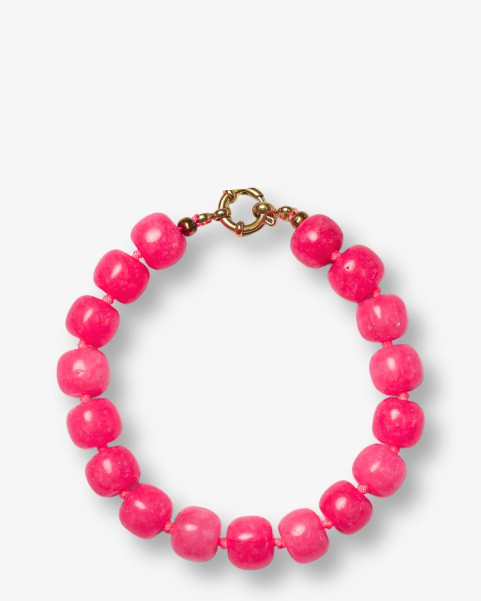 Bonnie Studios William Neon Roze Armband