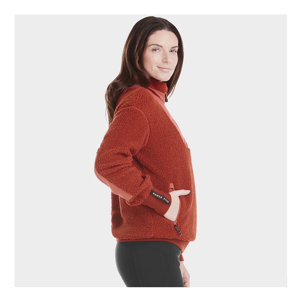 Horse Pilot SHERPA - Polaire Femme terracotta