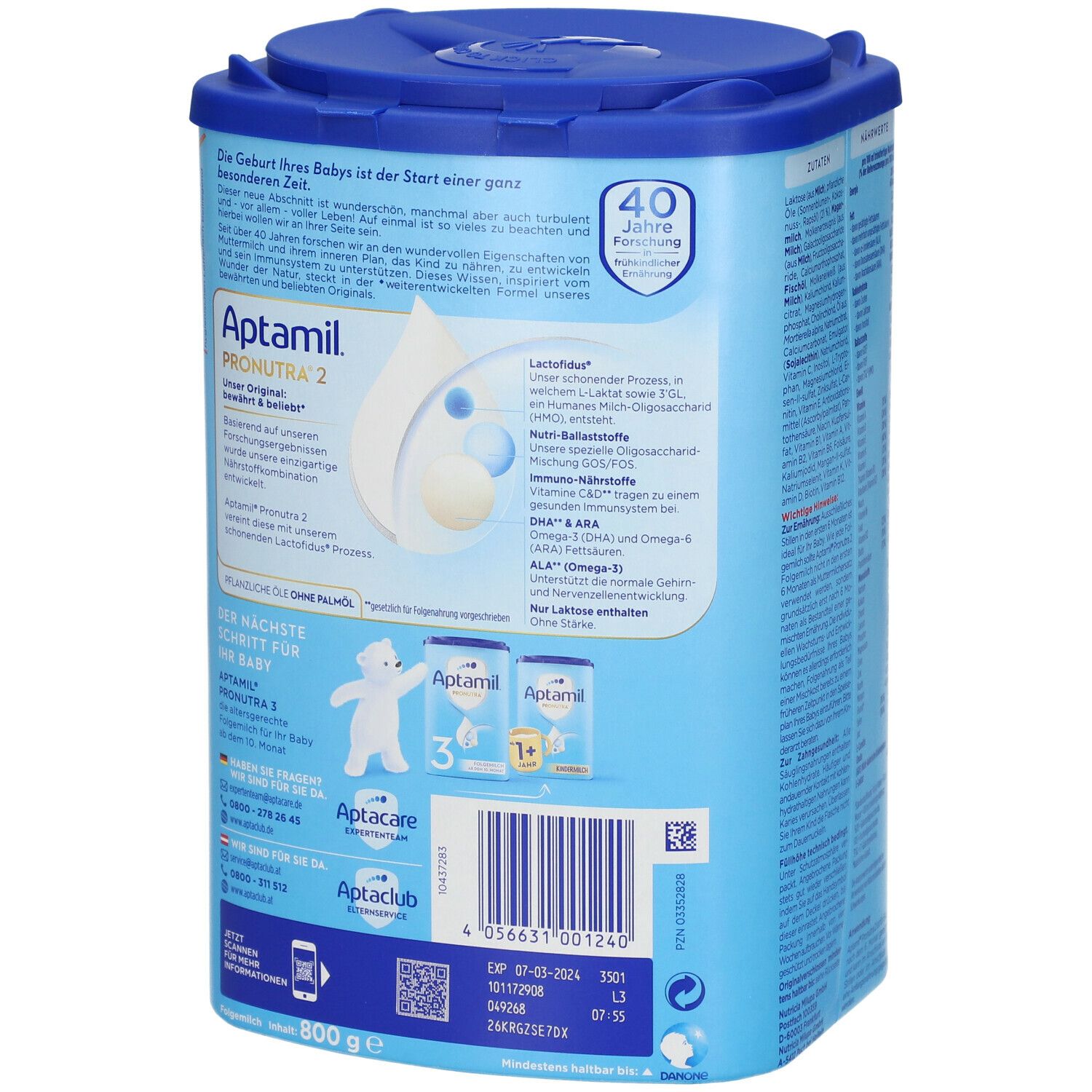 Aptamil® Pronutra 2 Folgemilch ab dem 6. Monat