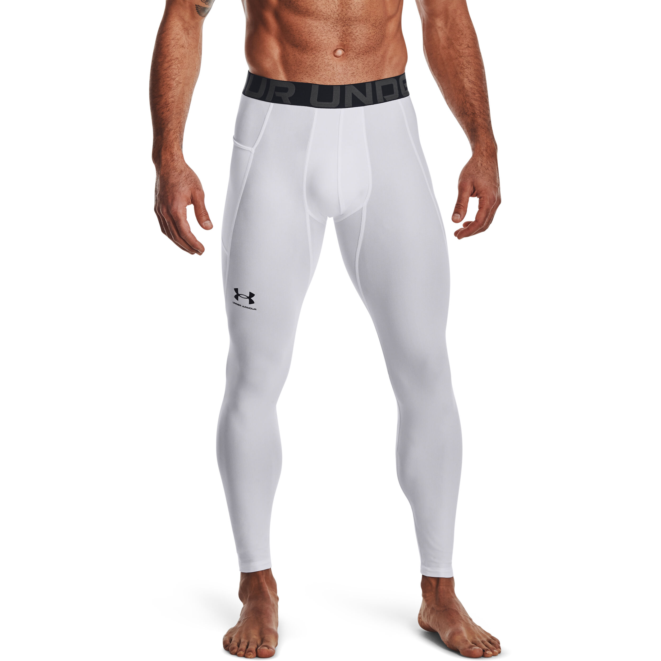Under Armour Heatgear Collant Tight Hommes - Blanc , Noir
