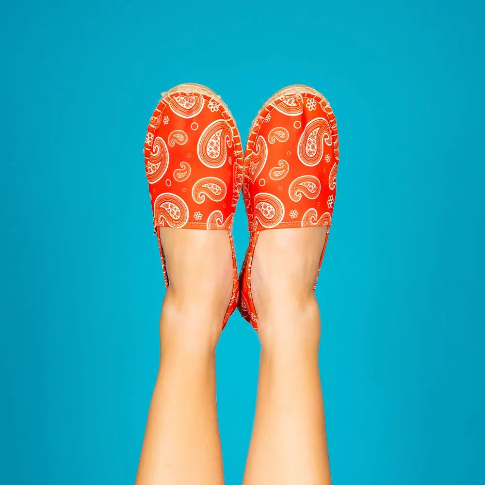 Espadrille Bandana rouge