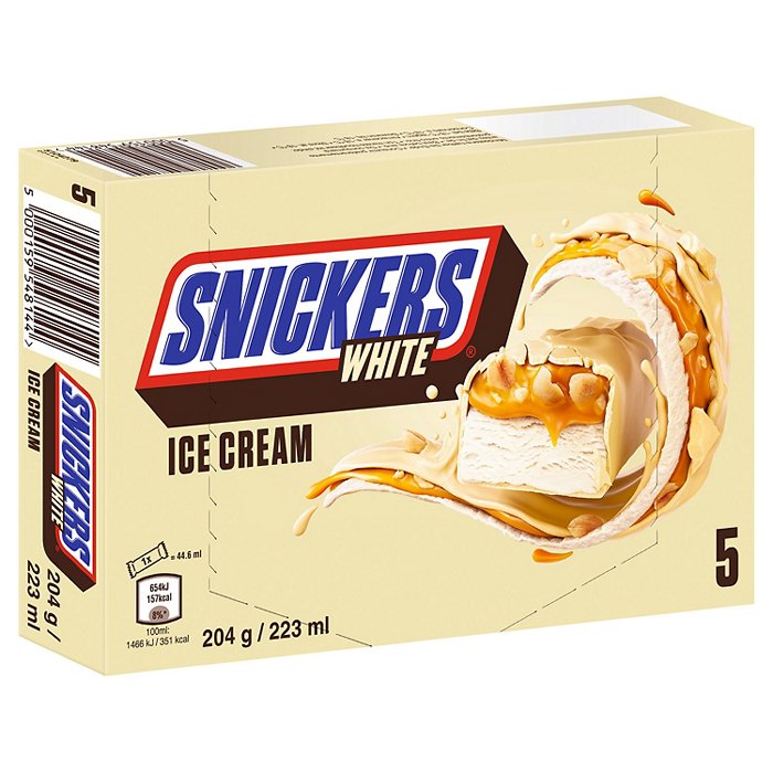 MARS Snickers Eis weiß 204 g